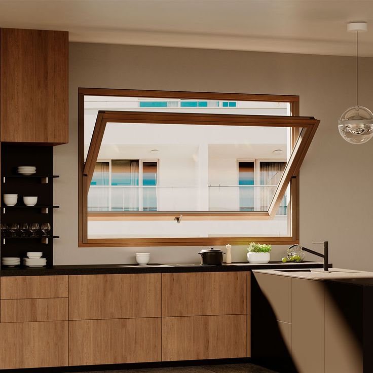 Finestre con apertura a bilico orizzontale