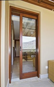 Single door balcony door