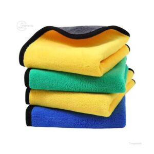 【TGM】 不掉毛雙面珊瑚絨抹布擦鞋擦車毛巾洗車巾掛式小方巾強力吸水加厚家政保潔 Tips Merawat Warna Aluminium