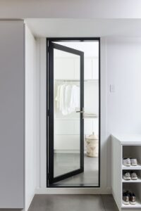 Aluminium Single Pane Casement Door