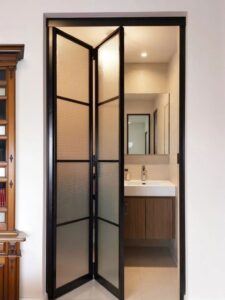 Aluminum folding door