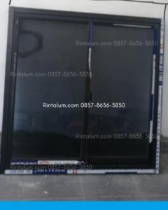 Model Jendela Sliding Aluminium Modern untuk Rumah di Wates