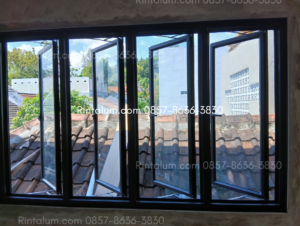 Model Jendela Aluminium Custom di Tempel Sleman