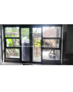 Model Pintu Aluminium Custom untuk Bukaan Besar di Seyegan